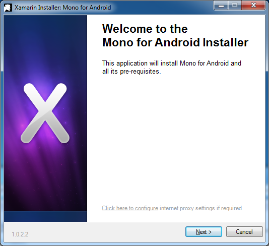 Installing Mono for Android