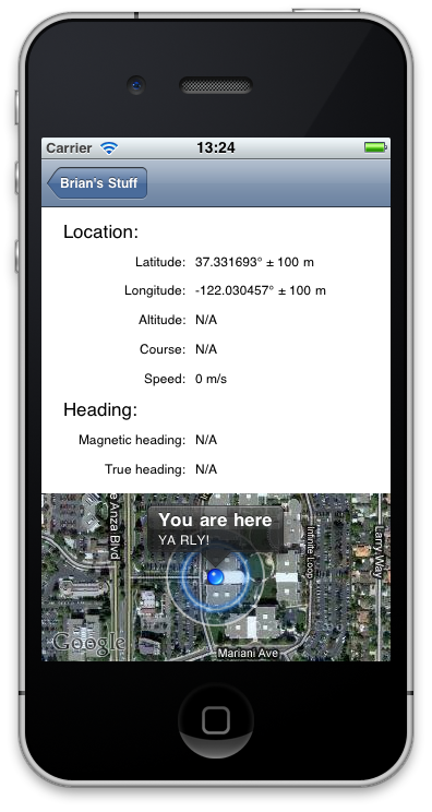 GPS functionality in iPhone Simulator