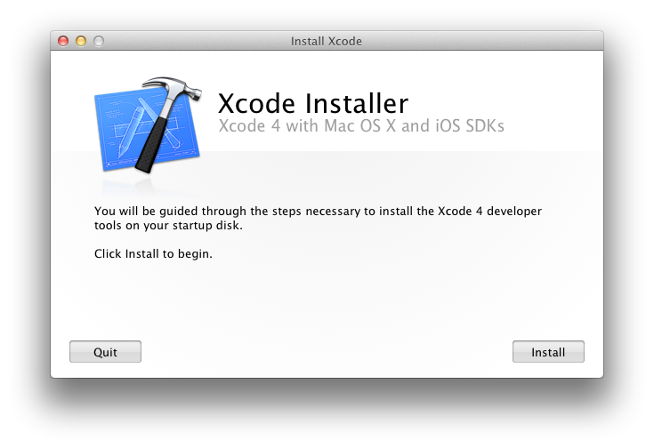 Installing Xcode